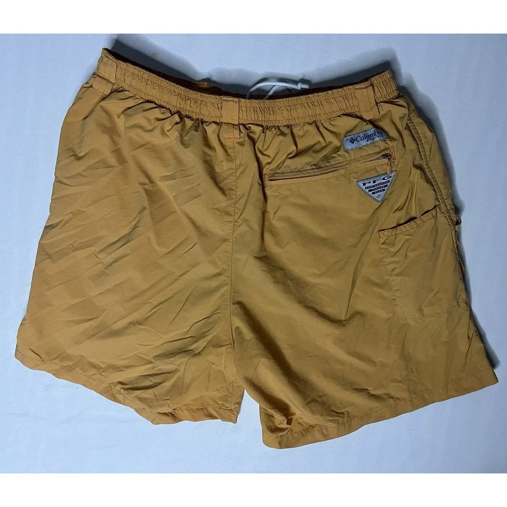 Columbia PFG Swimming Trunks Shorts Men's Size Small Black Orange Pockets Lot X2